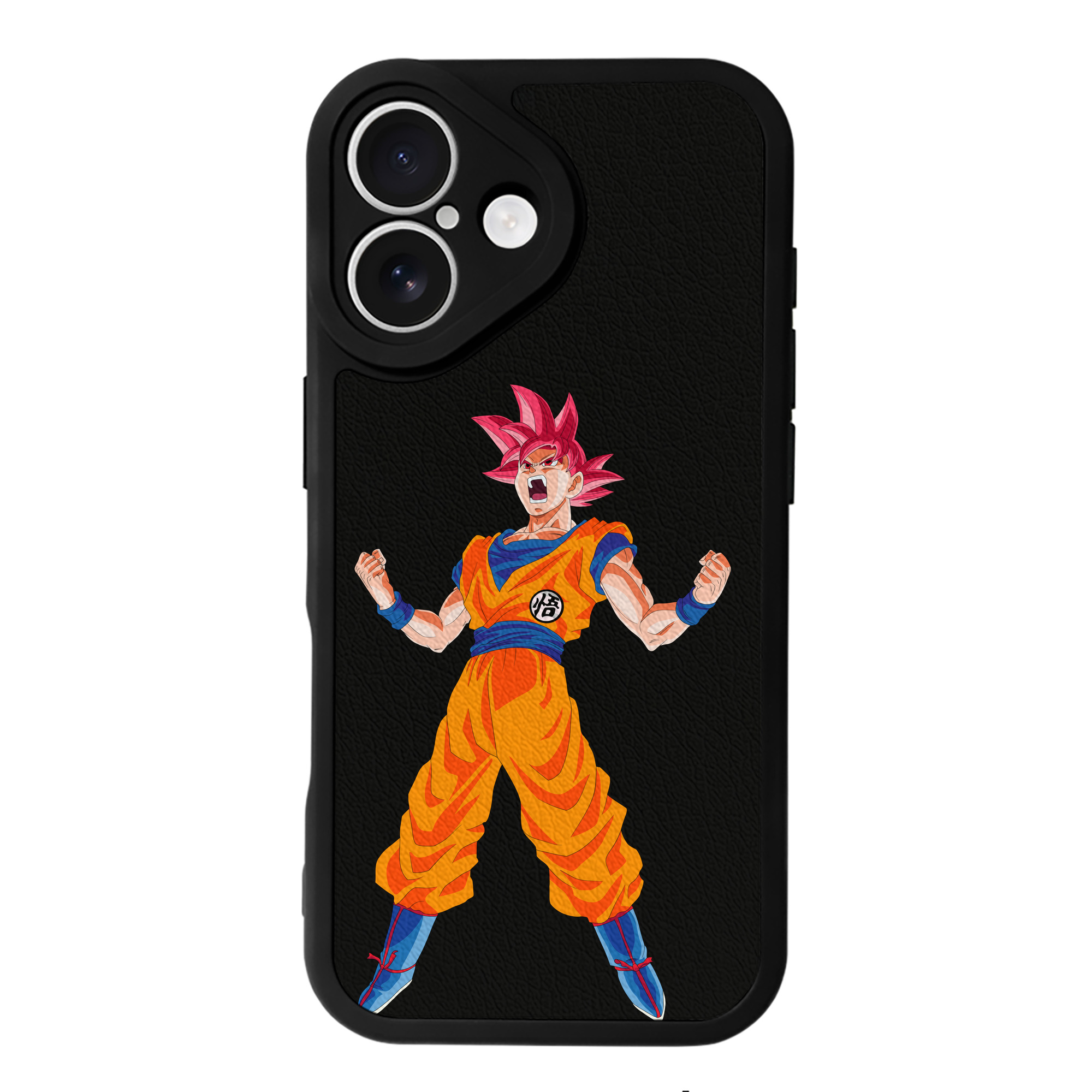 （画像用） ドラゴンボール 孫悟空（そん ごくう）Son Goku カカロット DRAGON BALL Kakarotto 【iPhone 16シリーズ対応】シリコンスマホケース（レザー調） 材質：シリコン